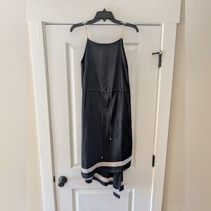 M60 Miss Sixty Black Dress with Gold Chain Straps, Size 2